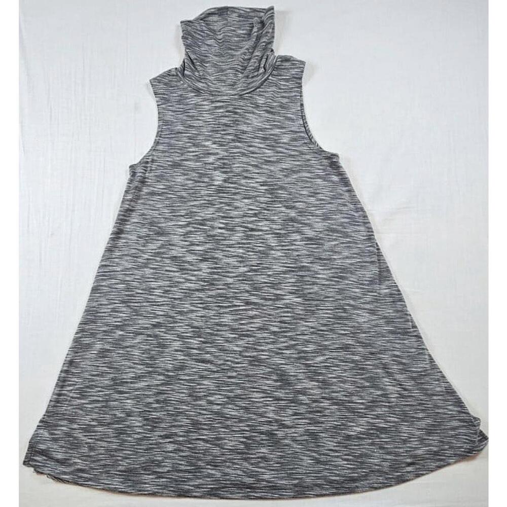 Anthropologie Size S Gray Heathered Sleeveless Turtle‎ Neck Tunic